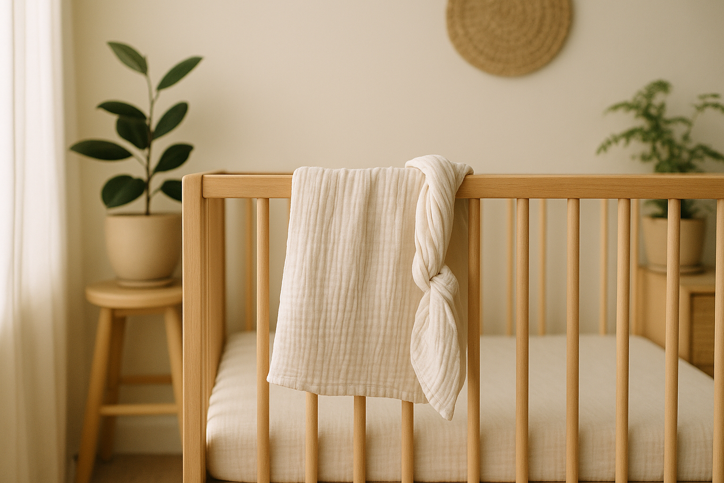 Premium Muslin Gauze Baby Swaddle Blanket - Ultra Soft & Breathable